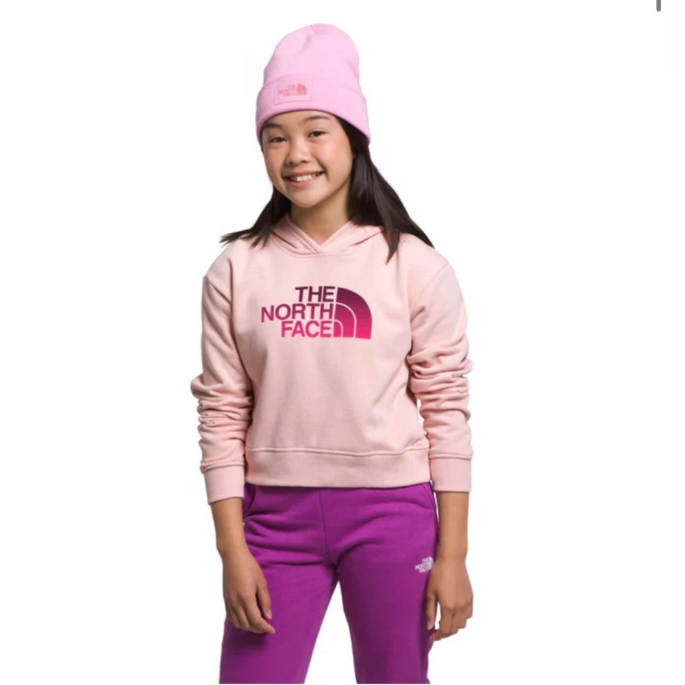 NWT The North Face NF0A84LX Girl's Camp Fleece Pullover Hoodie  M(10) Pink Moss